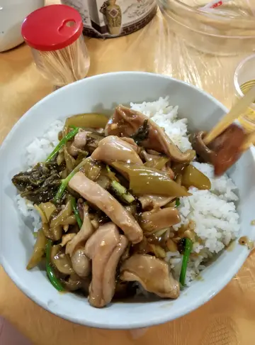 咸菜猪肚饭 rmb15